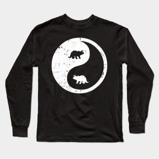 Dinosaur Ying Yang Long Sleeve T-Shirt